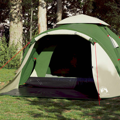 Tenda de campismo cúpula para 3 pessoas libertação rápida verde