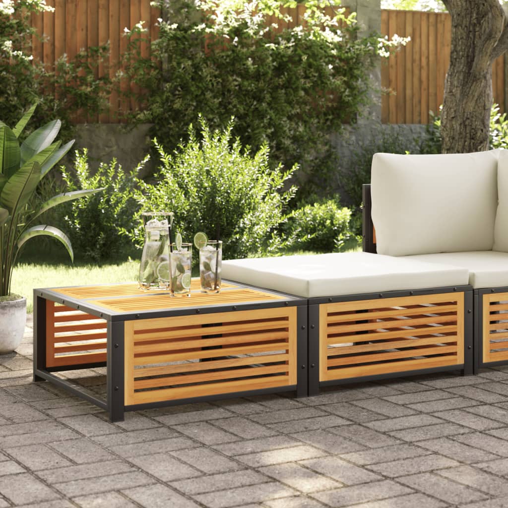 Mesa de jardim com banco madeira de acácia maciça