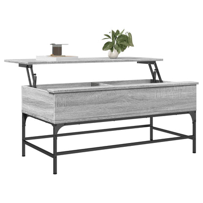 Mesa de centro 100x50x45cm derivados madeira/metal cinza sonoma