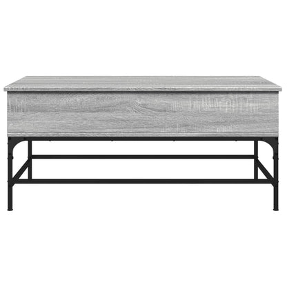 Mesa de centro 100x50x45cm derivados madeira/metal cinza sonoma