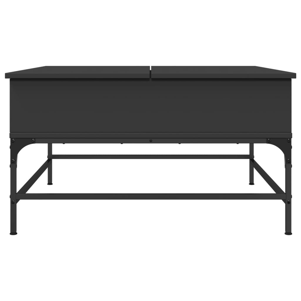 Mesa de centro 80x80x45 cm derivados de madeira/metal preto