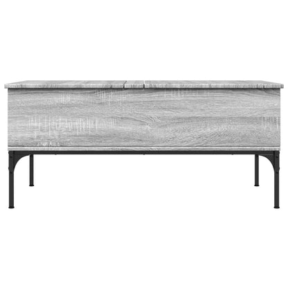 Mesa de centro 100x50x45cm derivados madeira/metal cinza sonoma