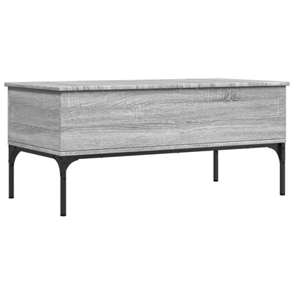 Mesa de centro 100x50x45cm derivados madeira/metal cinza sonoma