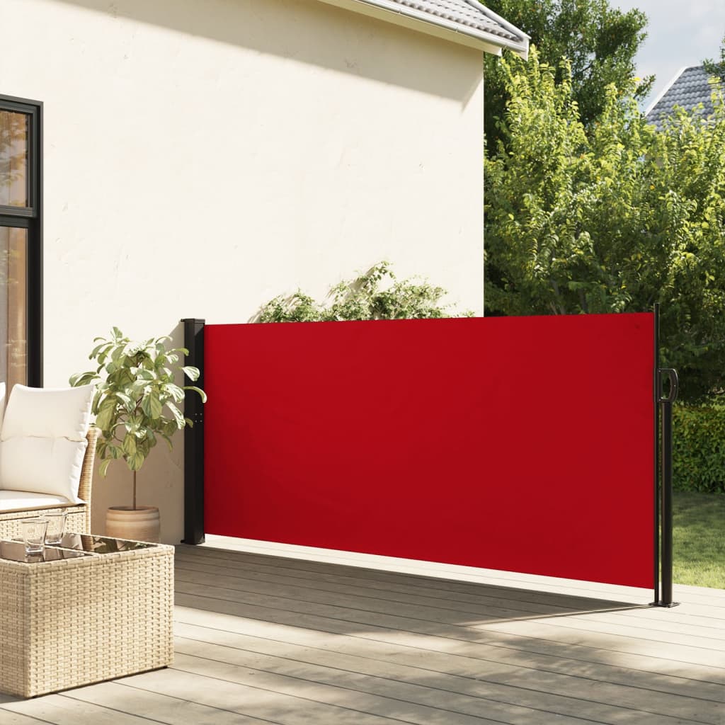 Toldo lateral retrátil 140x300 cm vermelho