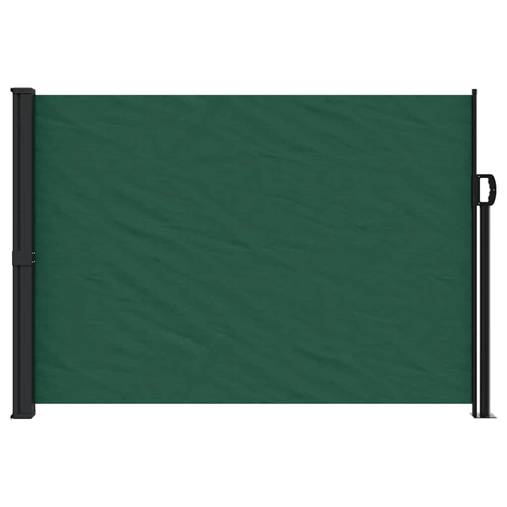 Toldo lateral retrátil 140x300 cm verde-escuro