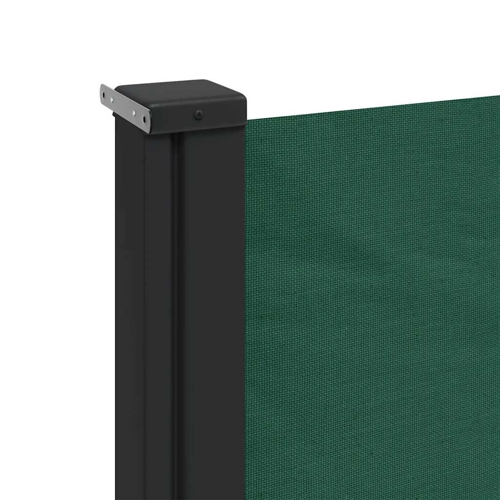 Toldo lateral retrátil 140x300 cm verde-escuro