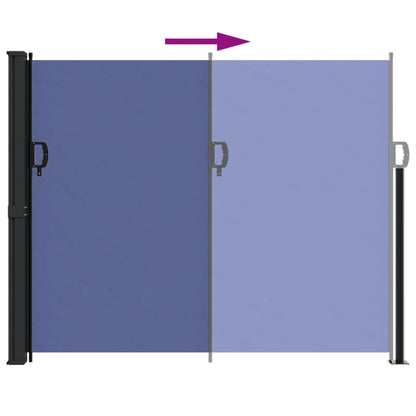 Toldo lateral retrátil 160x300 cm azul