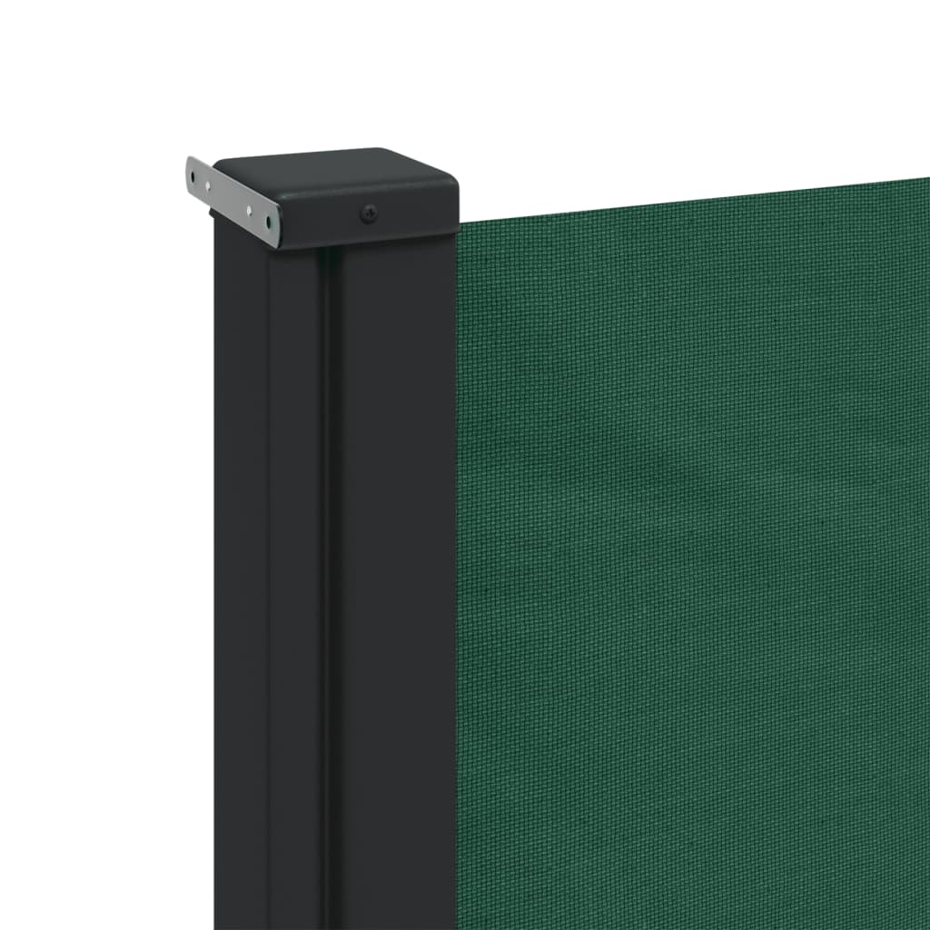 Toldo lateral retrátil 160x300 cm verde-escuro