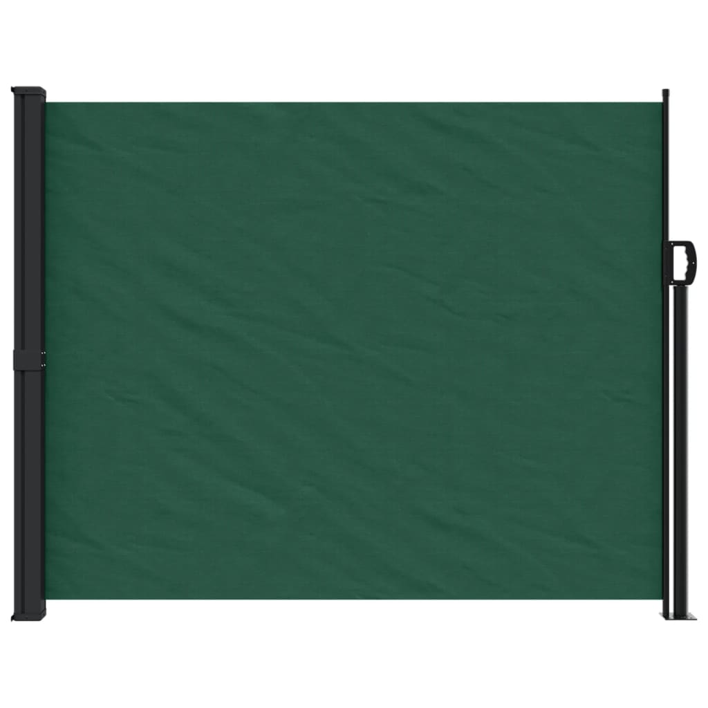 Toldo lateral retrátil 170x300 cm verde-escuro