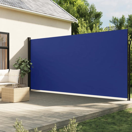 Toldo lateral retrátil 220x300 cm azul