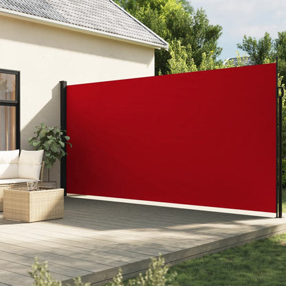 Toldo lateral retrátil 220x300 cm vermelho