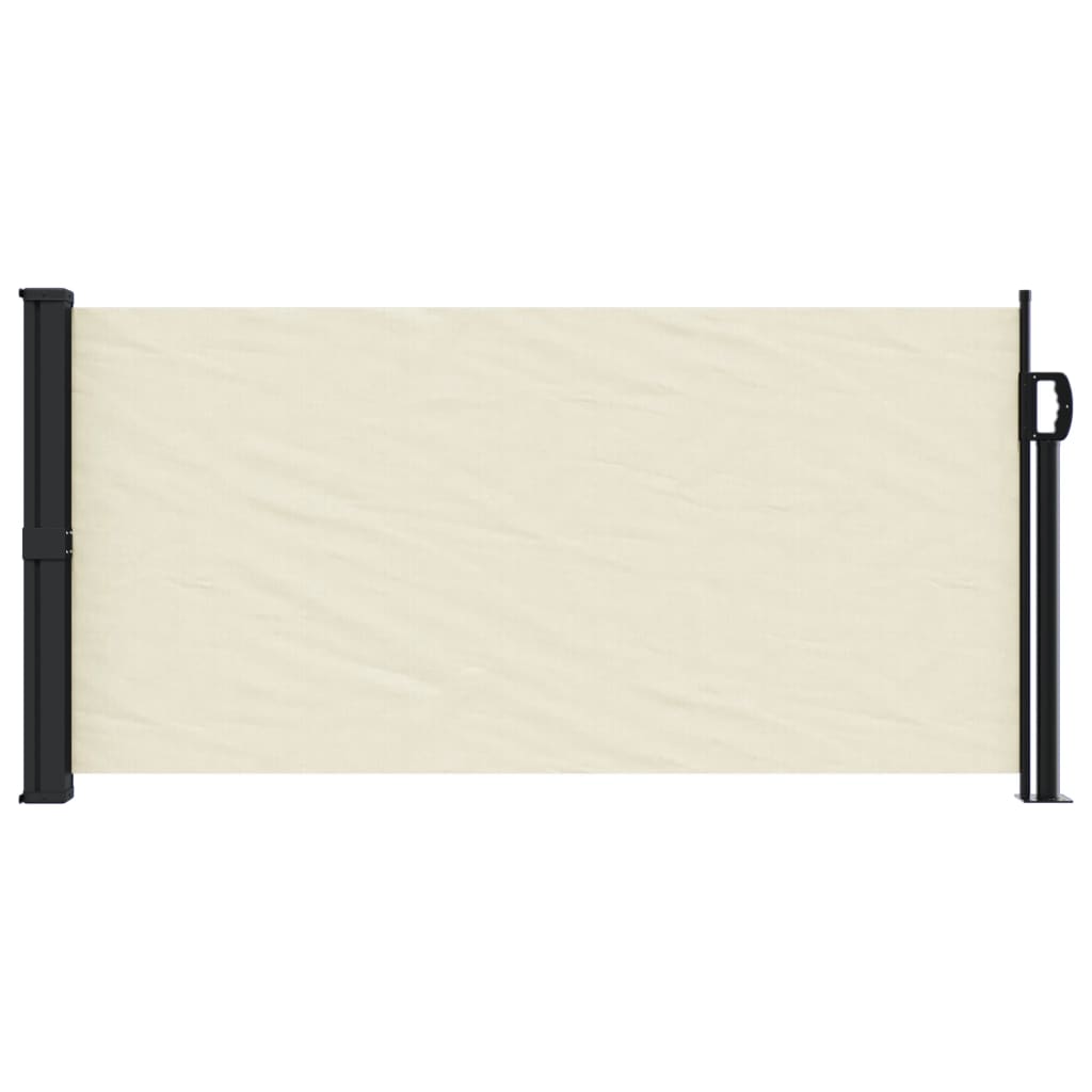 Toldo lateral retrátil 100x500 cm cor creme