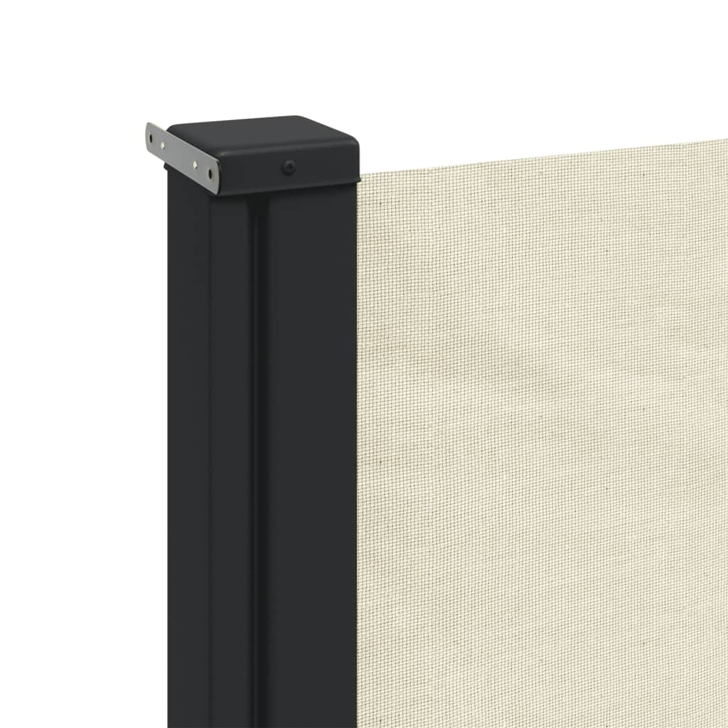 Toldo lateral retrátil 140x500 cm cor creme