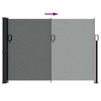 Toldo lateral retrátil 140x500 cm antracite