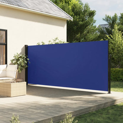 Toldo lateral retrátil 160x500 cm azul