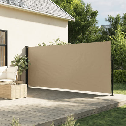 Toldo lateral retrátil 180x500 cm bege