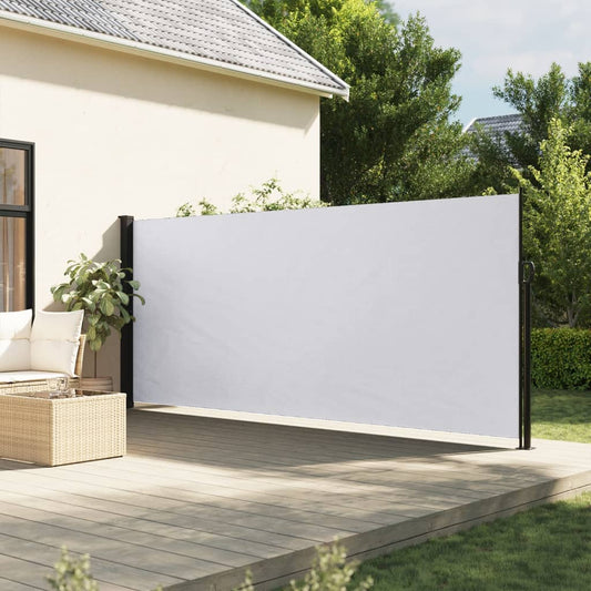 Toldo lateral retrátil 180x500 cm branco