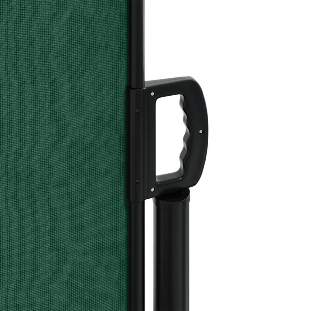 Toldo lateral retrátil 180x500 cm verde-escuro