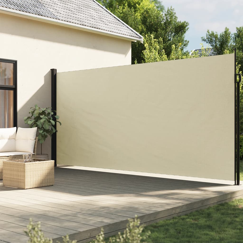 Toldo lateral retrátil 200x500 cm cor creme