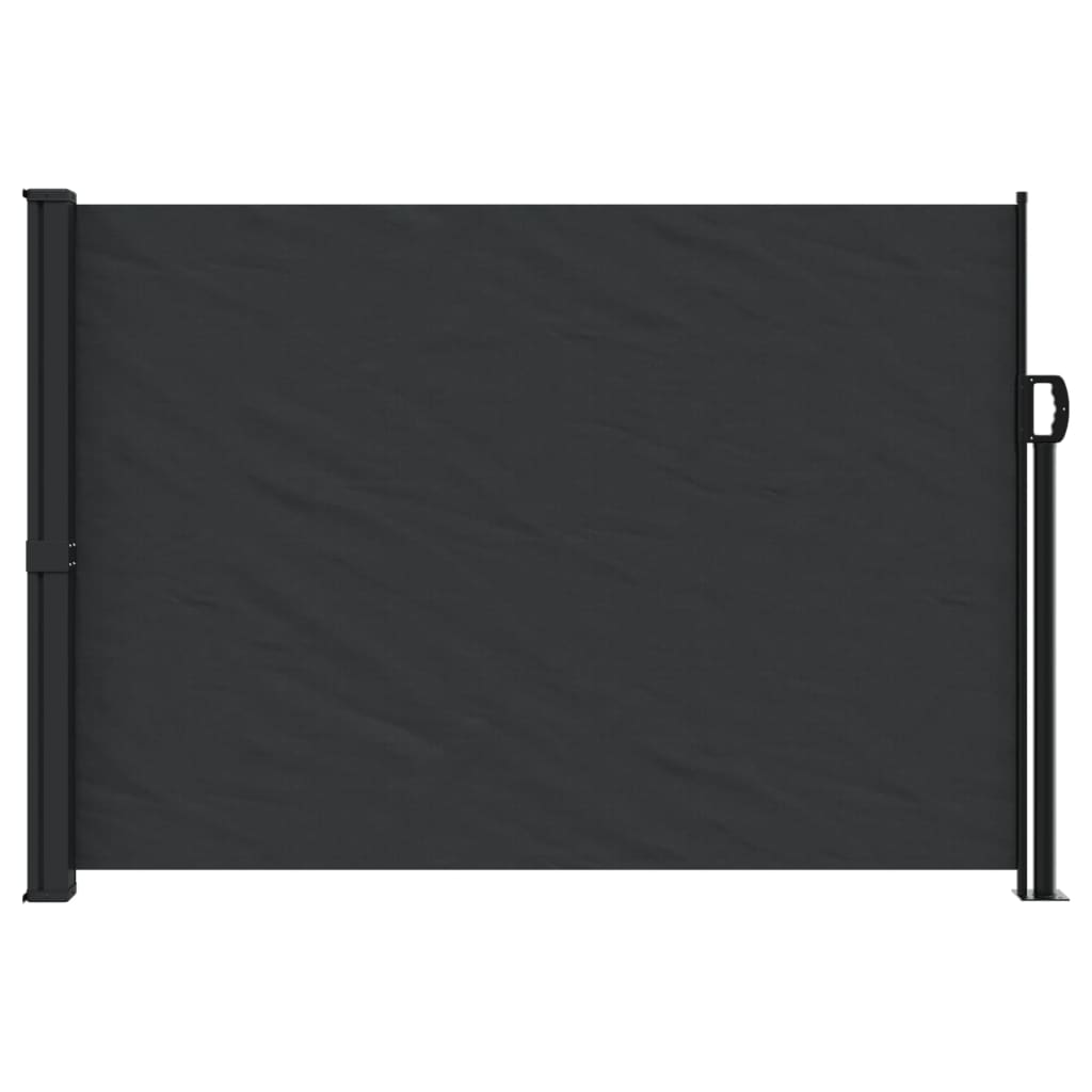 Toldo lateral retrátil 140x600 cm preto