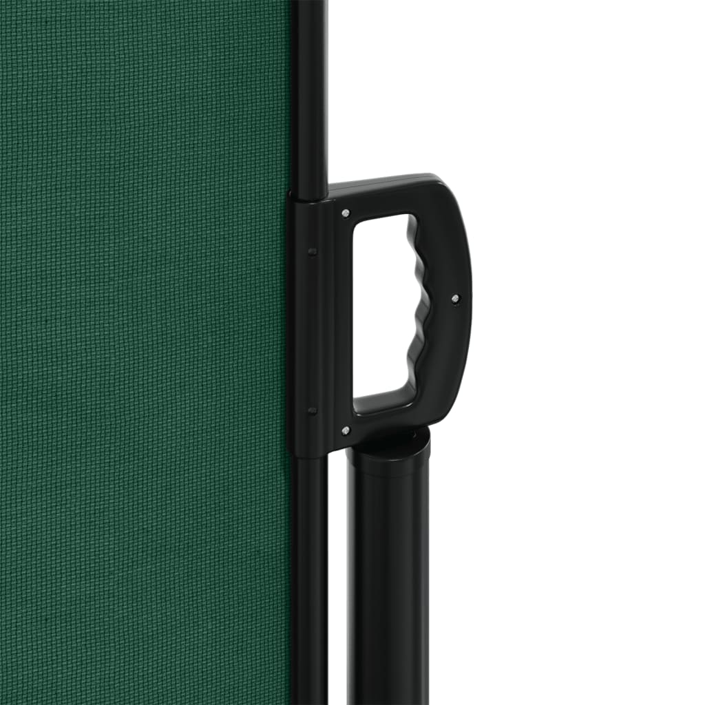 Toldo lateral retrátil 140x600 cm verde-escuro