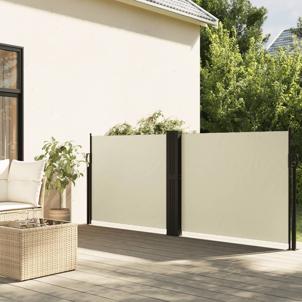 Toldo lateral retrátil 100x600 cm creme