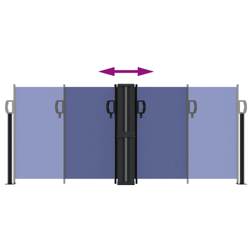 Toldo lateral retrátil 100x600 cm azul