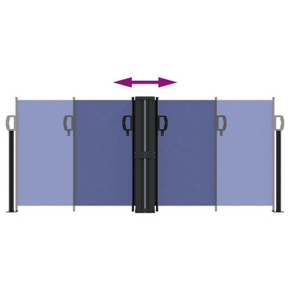 Toldo lateral retrátil 100x600 cm azul