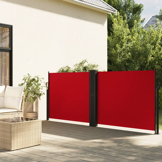 Toldo lateral retrátil 100x600 cm vermelho