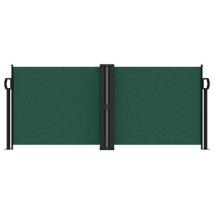 Toldo lateral retrátil 100x600 cm verde-escuro