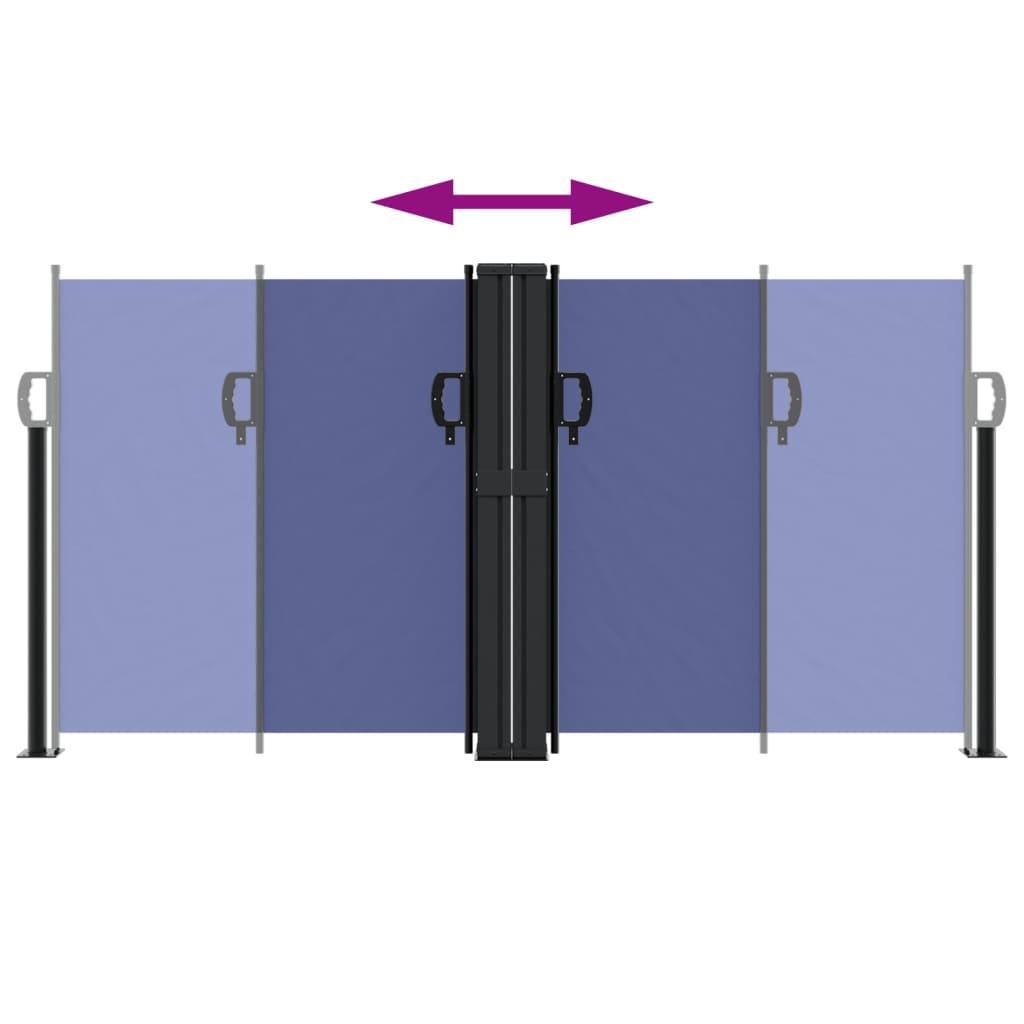 Toldo lateral retrátil 120x600 cm azul