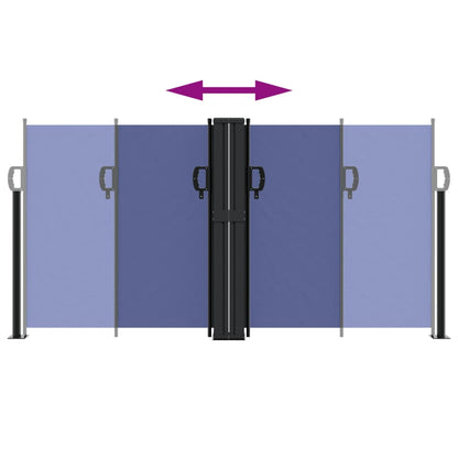 Toldo lateral retrátil 120x600 cm azul