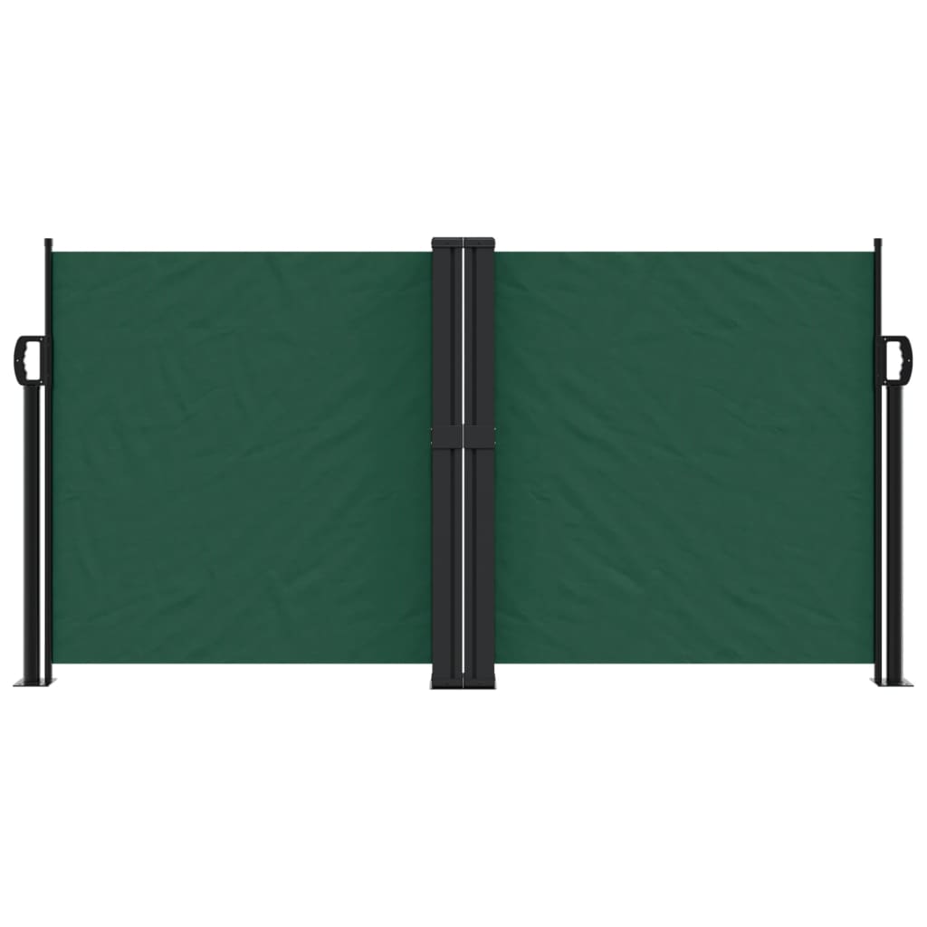 Toldo lateral retrátil 120x600 cm verde-escuro