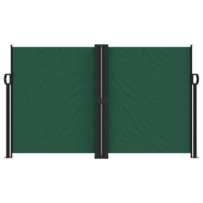 Toldo lateral retrátil 140x600 cm verde-escuro