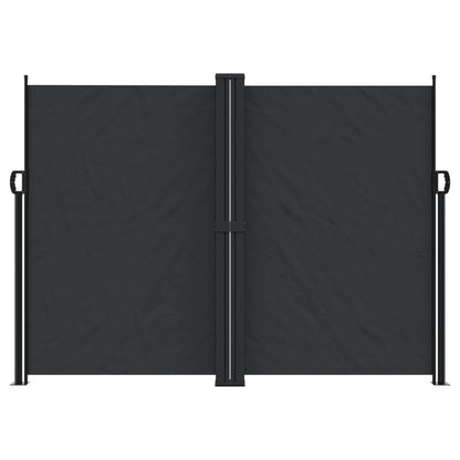 Toldo lateral retrátil 180x600 cm preto