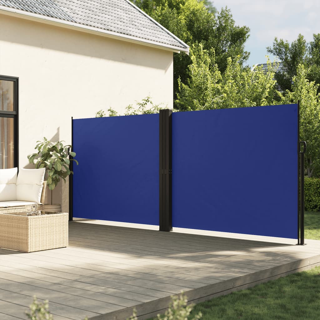 Toldo lateral retrátil 180x600 cm azul