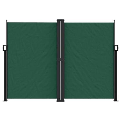 Toldo lateral retrátil 180x600 cm verde-escuro