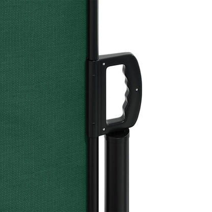 Toldo lateral retrátil 180x600 cm verde-escuro