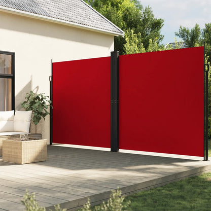 Toldo lateral retrátil 200x600 cm vermelho