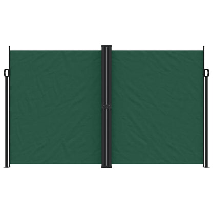 Toldo lateral retrátil 200x600 cm verde-escuro