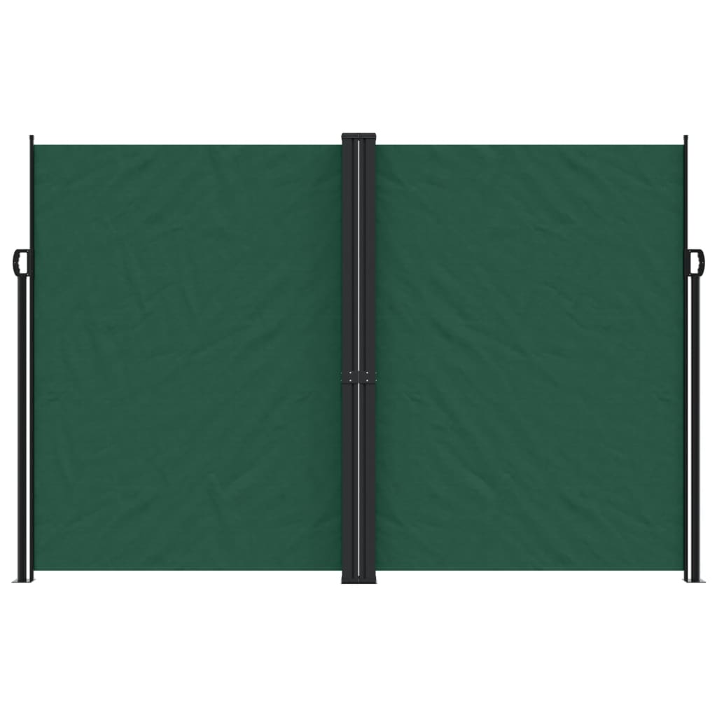 Toldo lateral retrátil 220x600 cm verde-escuro