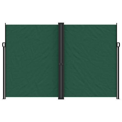 Toldo lateral retrátil 220x600 cm verde-escuro