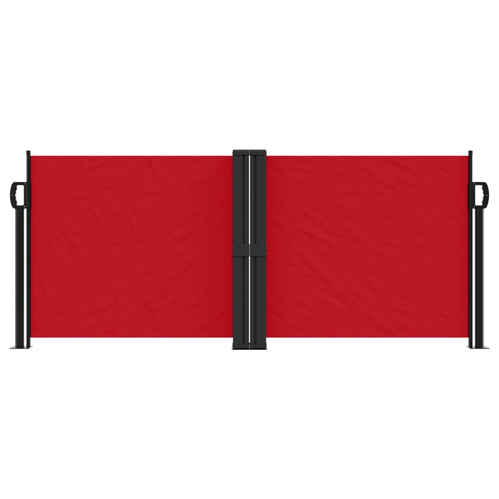 Toldo lateral retrátil 100x1000 cm vermelho