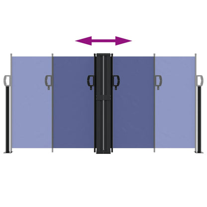 Toldo lateral retrátil 120x1000 cm azul