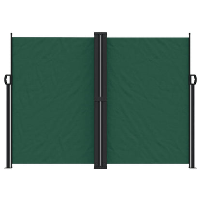 Toldo lateral retrátil 180x1000 cm verde-escuro