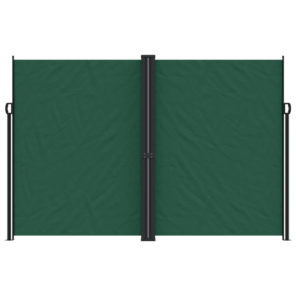 Toldo lateral retrátil 220x1000 cm verde-escuro