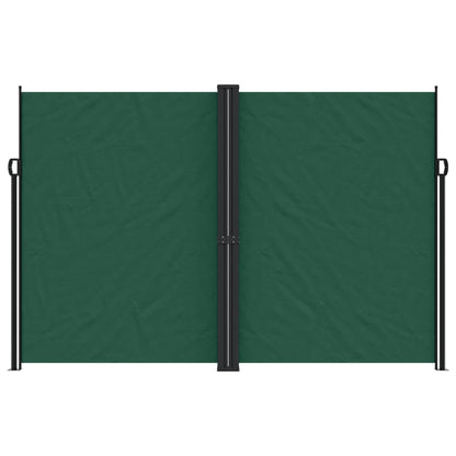 Toldo lateral retrátil 220x1000 cm verde-escuro