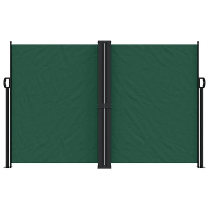 Toldo lateral retrátil 160x1200 cm verde-escuro