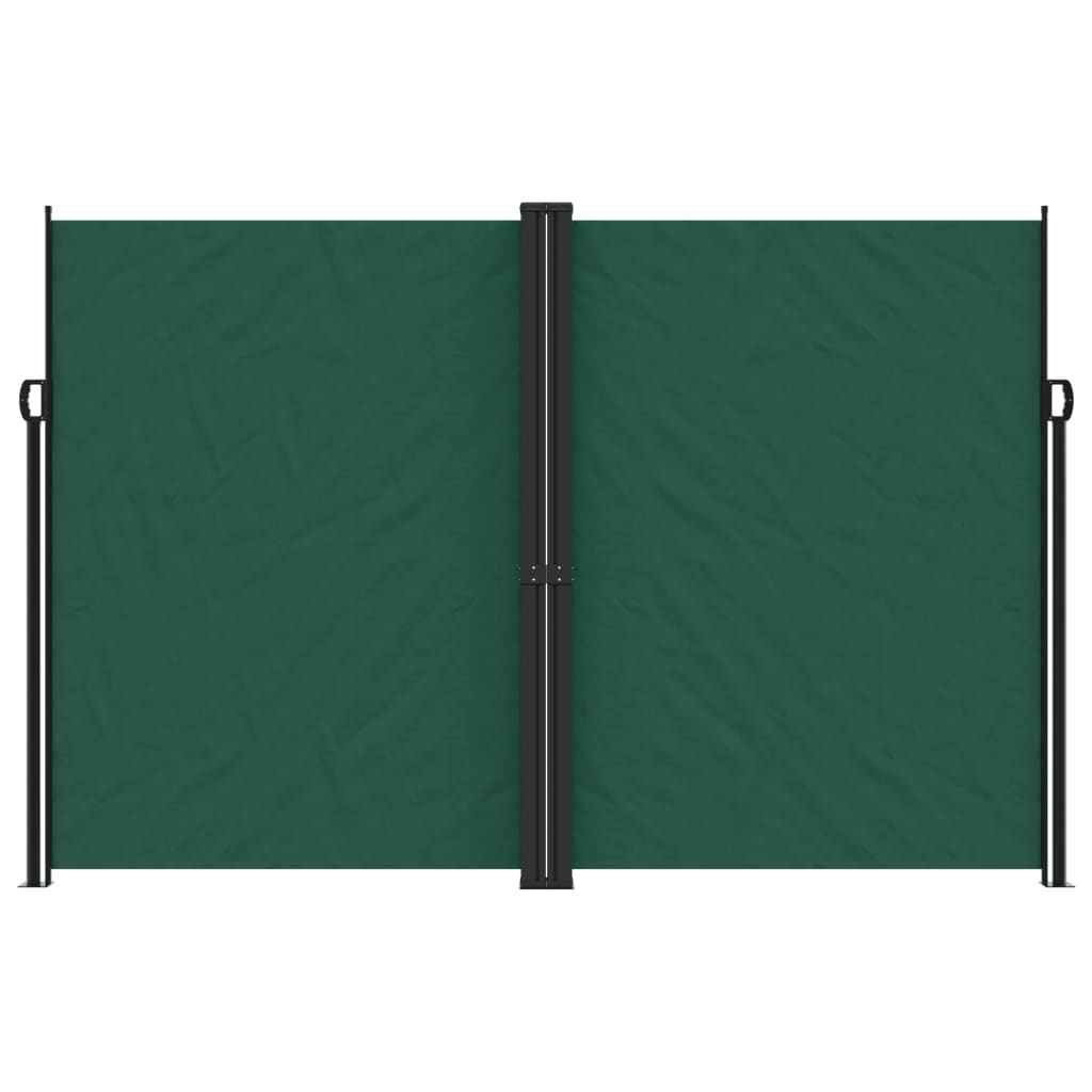 Toldo lateral retrátil 220x1200 cm verde-escuro