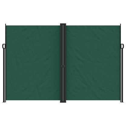 Toldo lateral retrátil 220x1200 cm verde-escuro